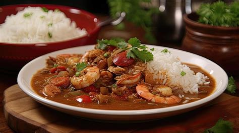  Gumbo: Một Tổ Hợp Đậm Đa Hương Vị NOLA Cùng Sự Bùng Nổ Của Hải Sản và Gia Vị Cay!